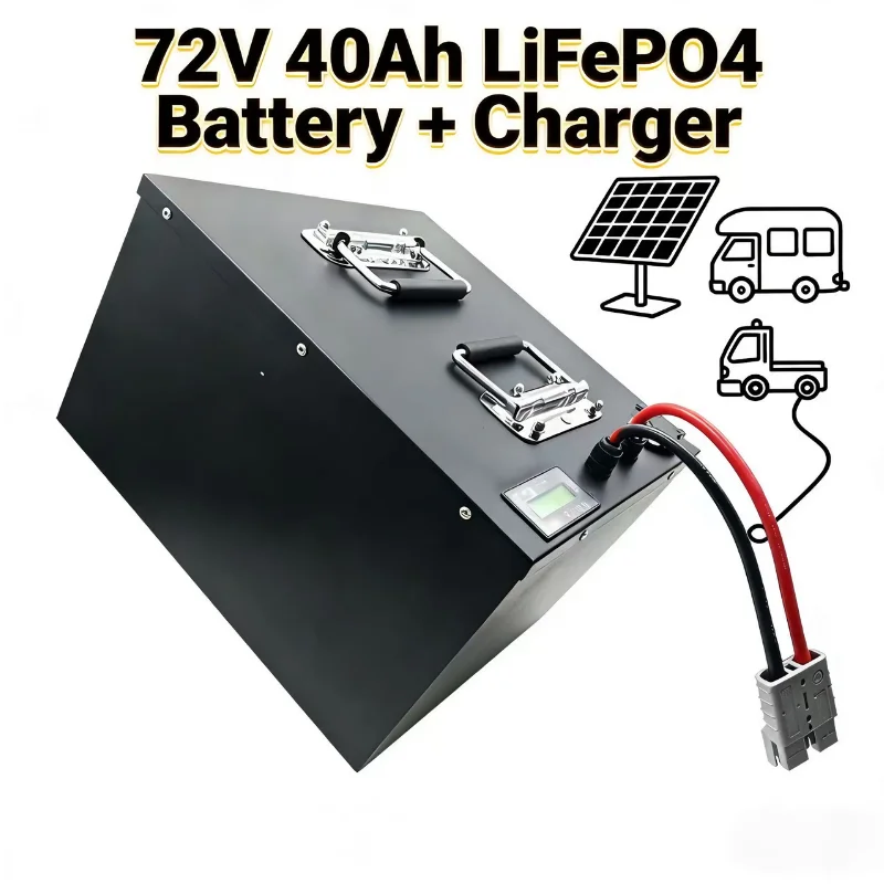 72V 40Ah Lifepo4 Battery Pack - Pacco batteria LiFePO4 24S 72V 40Ah
